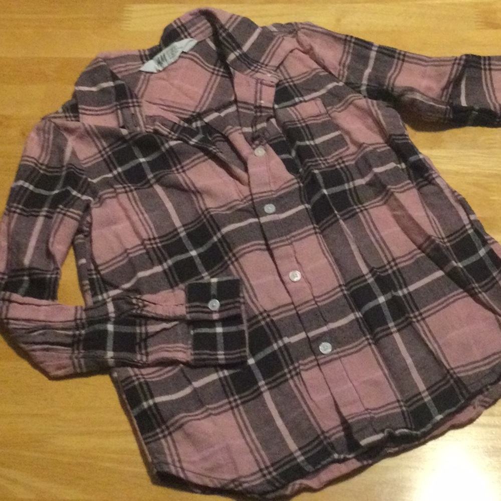H&M Plaid button down - EUC
